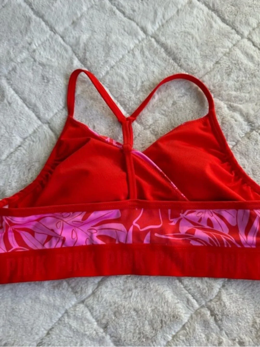Victoria’s Secret Pink | Active Ultimate Lightly Lined Bikini Top | Size Large